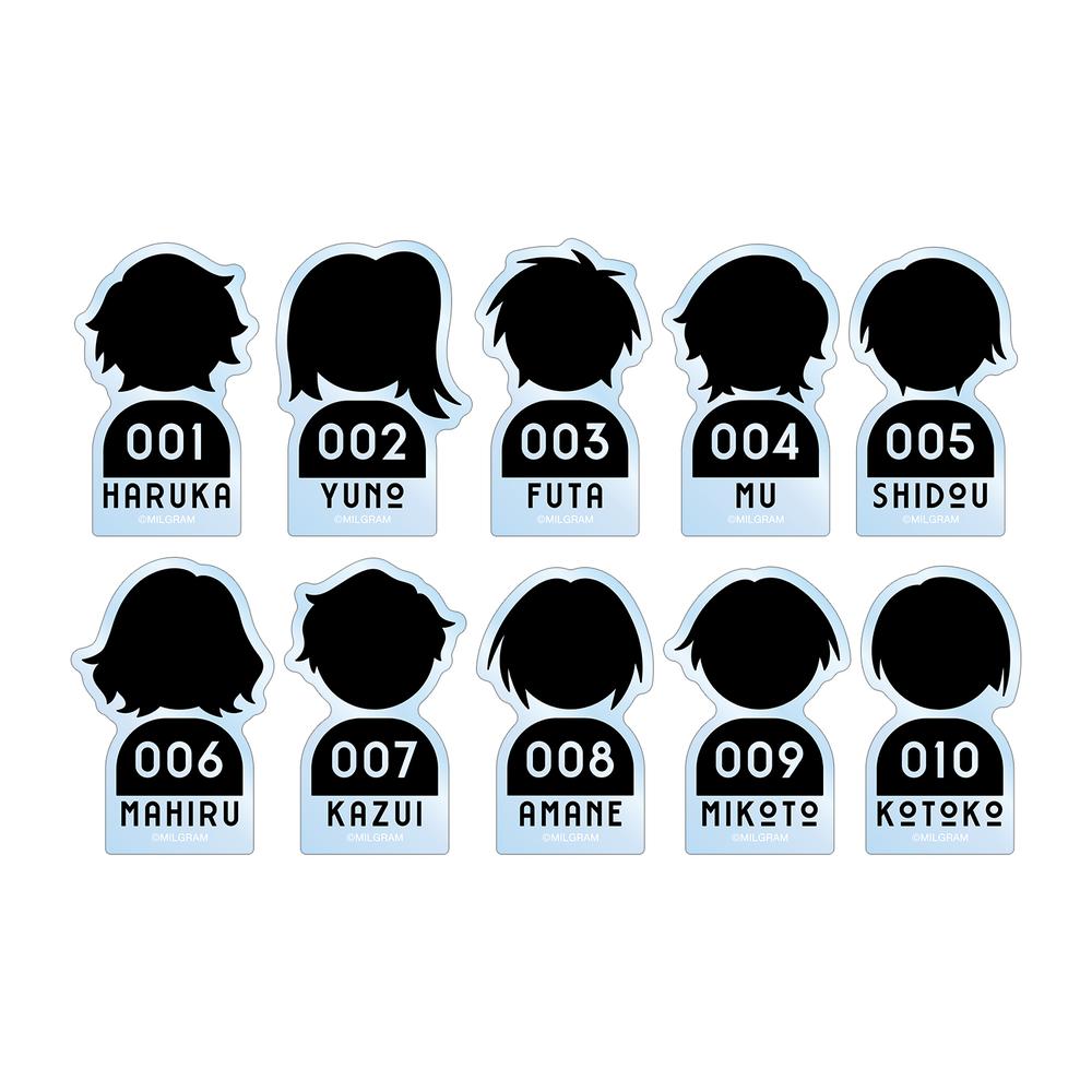 『MILGRAM -ミルグラム-』トレーディング囚人アイコンアクリルマスコット(単位/BOX)【202601再販】