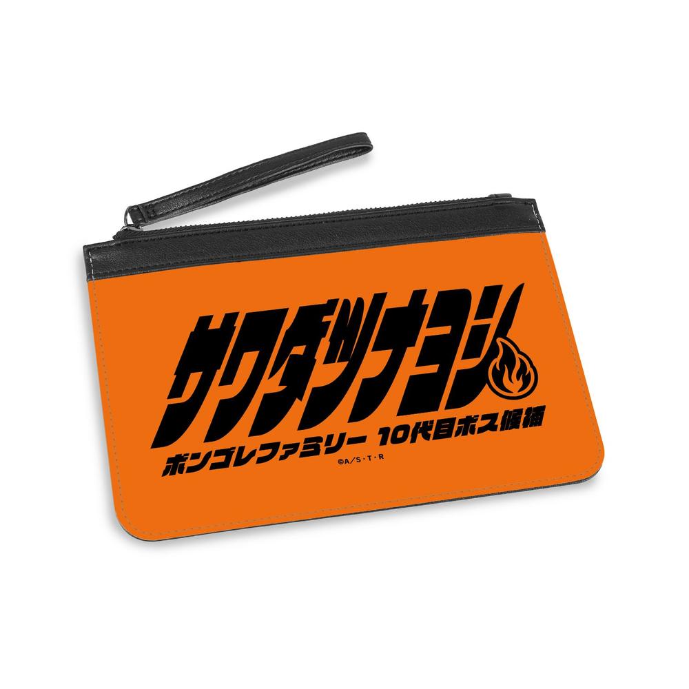 『家庭教師ヒットマンREBORN!』沢田 綱吉 ar-Unity モチーフネームデザイン PUレザーフラットポーチ【202603再販】