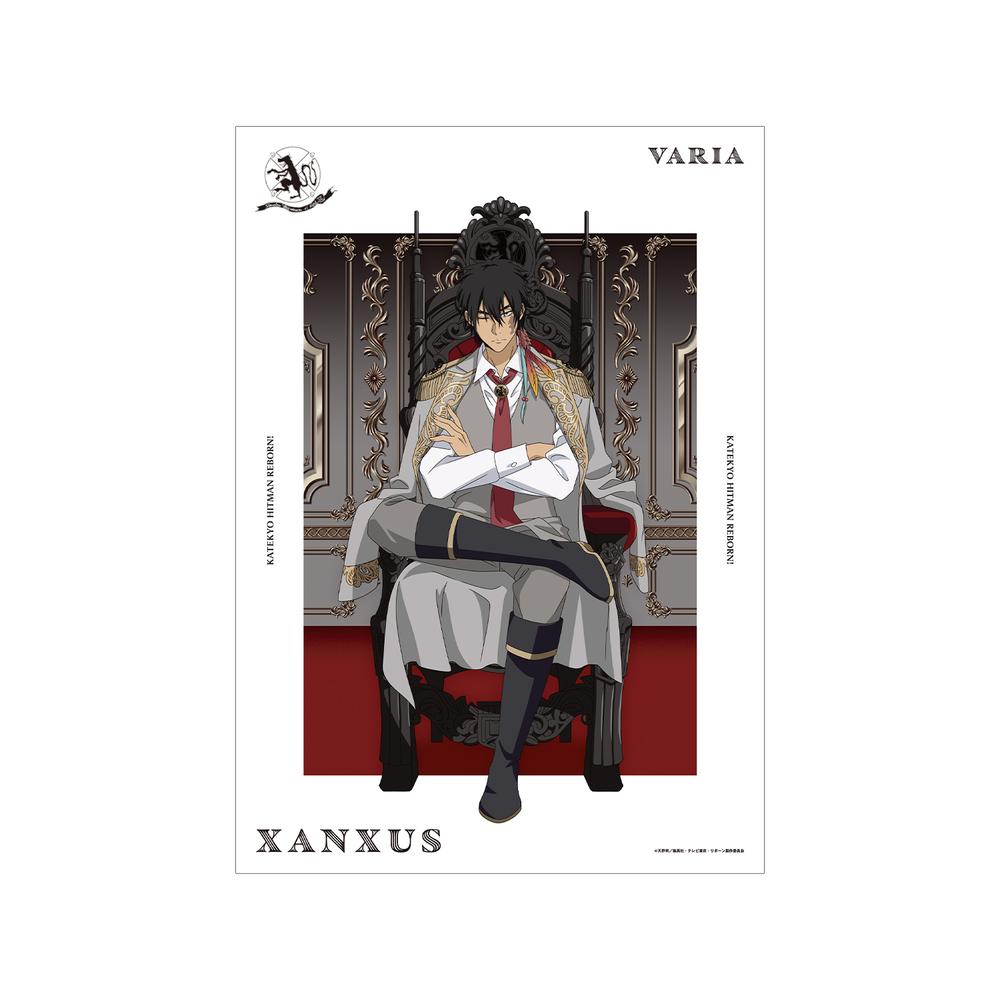 『家庭教師ヒットマンREBORN!』描き下ろし XANXUS(10年後) 夢見る玉座ver. A3マット加工ポスター【202512再販】