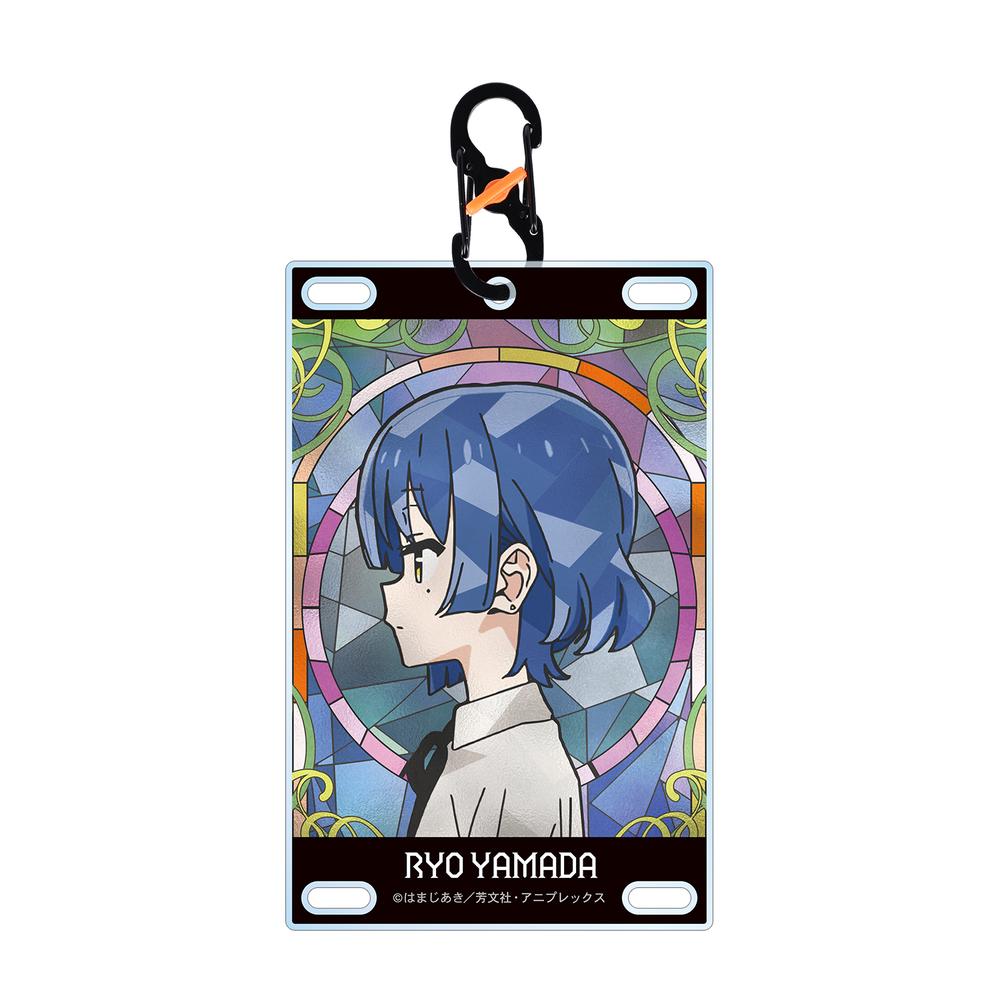 『ぼっち・ざ・ろっく!』山田リョウ Aure Glass カラビナ付きカード型アクリルキーホルダー