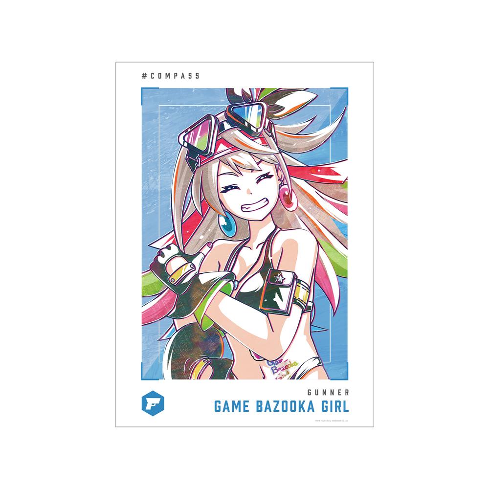 『#コンパス 戦闘摂理解析システム』ゲームバズーカガール Ani-Art 第2弾 A3マット加工ポスター