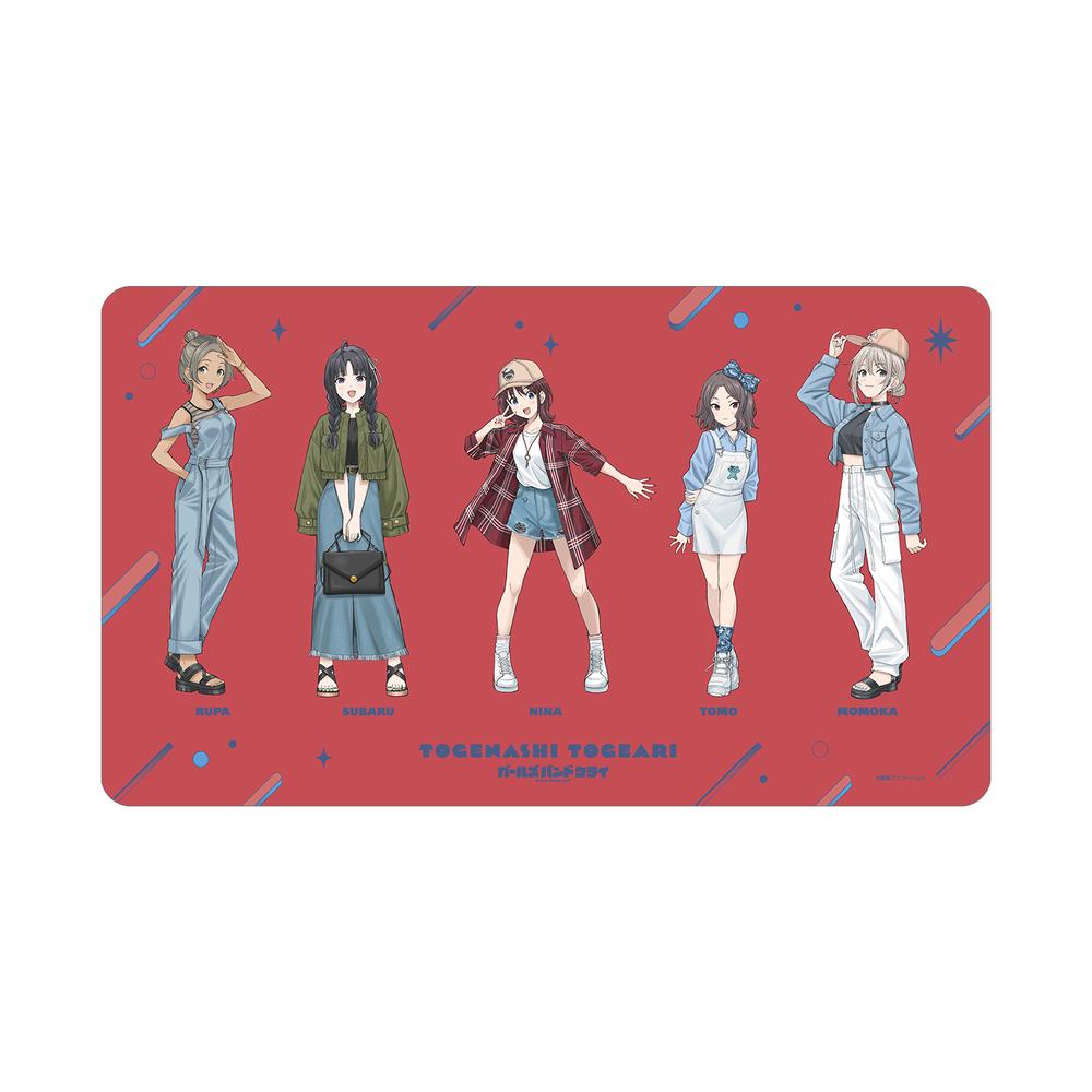 『ガールズバンドクライ』描き下ろし トゲナシトゲアリ 集合 私服ver. マルチデスクマット