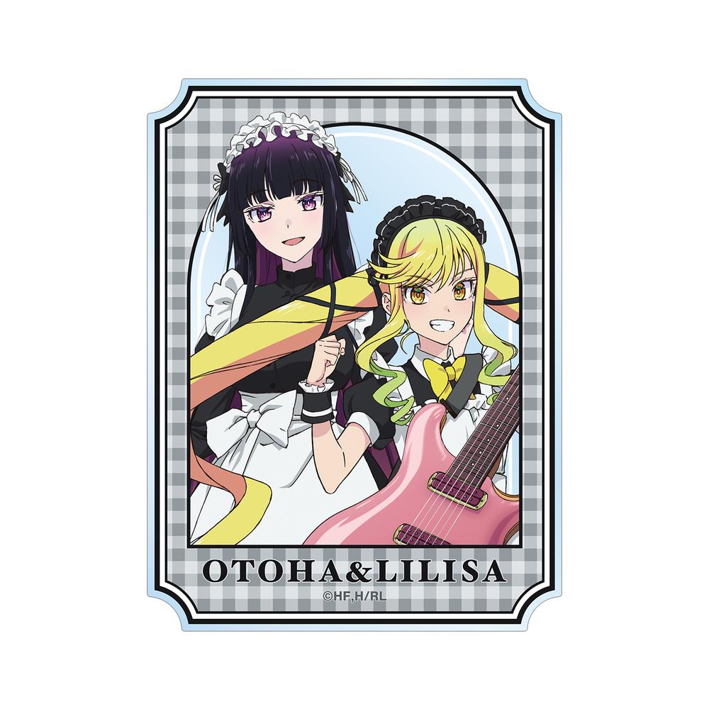 『ロックは淑女の嗜みでして』描き下ろし 鈴ノ宮りりさ&黒鉄音羽 メイドver. アクリルカード