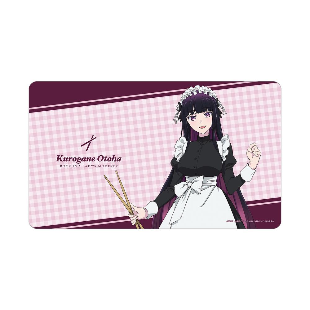 『ロックは淑女の嗜みでして』描き下ろし 黒鉄音羽 メイドver. マルチデスクマット
