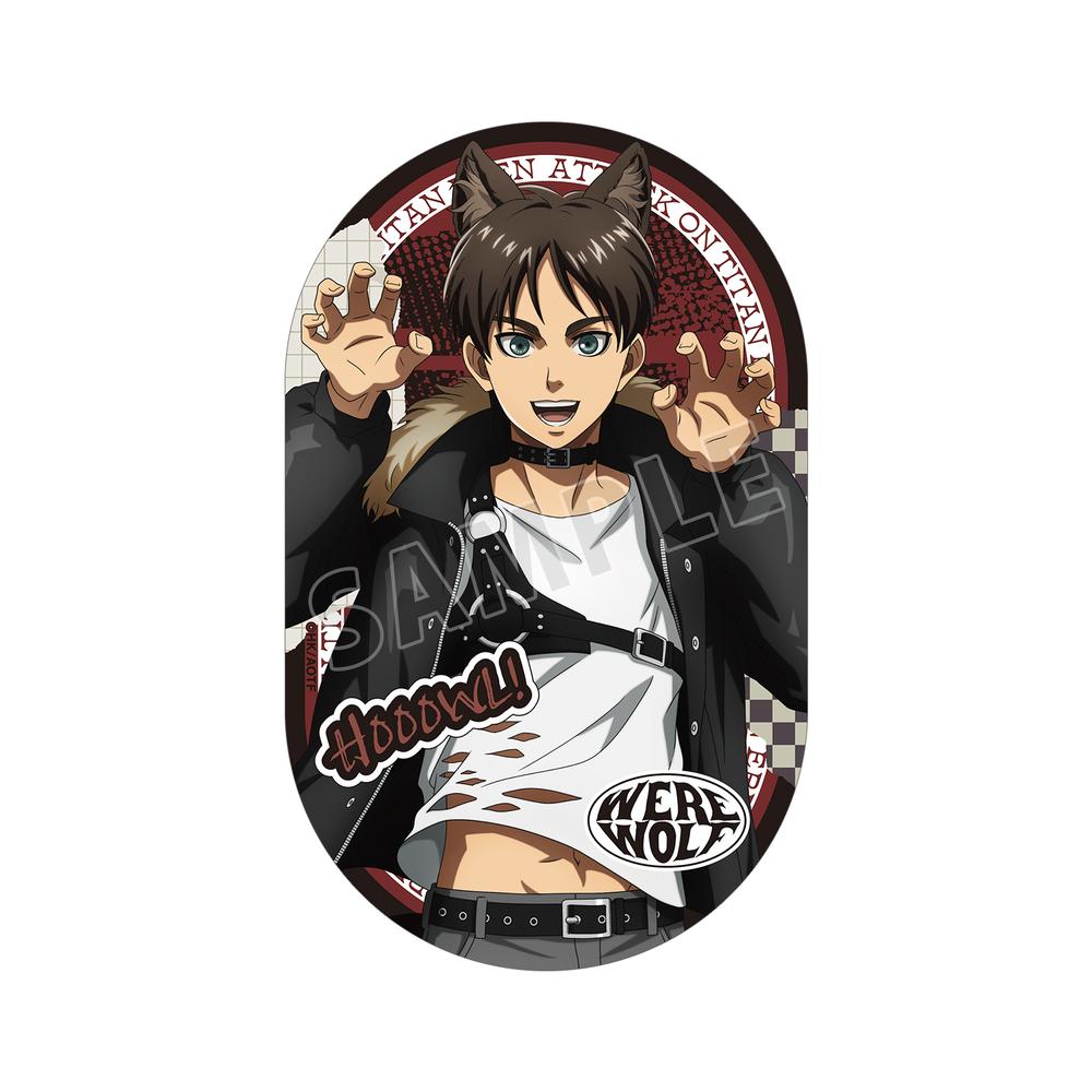 『進撃の巨人』描き下ろし エレン 狼男ver. ダイカットステッカー