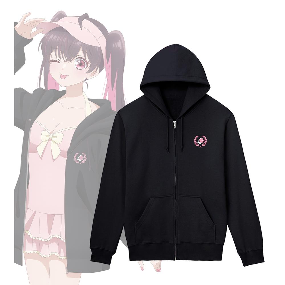『帝乃三姉妹は案外、チョロい。』描き下ろしイラスト 矢乙女 桜 ビーチデートver. 着用ジップパーカーユニセックス