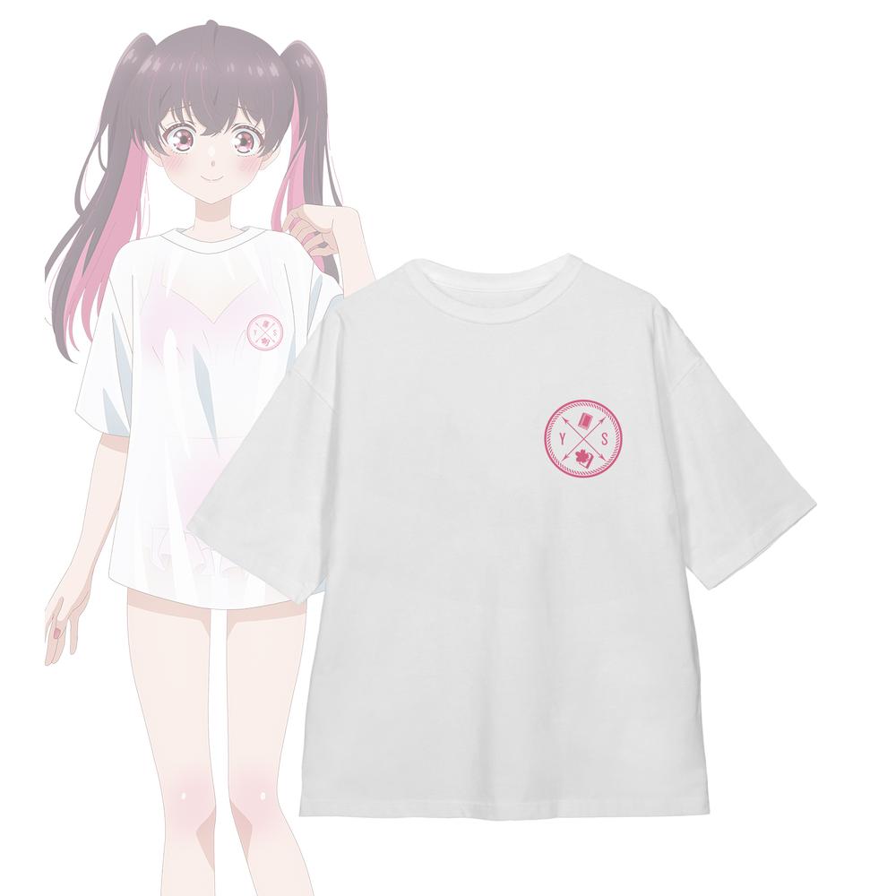 『帝乃三姉妹は案外、チョロい。』描き下ろしイラスト 矢乙女 桜 ビーチデートver. 着用BIGシルエットTシャツユニセックス