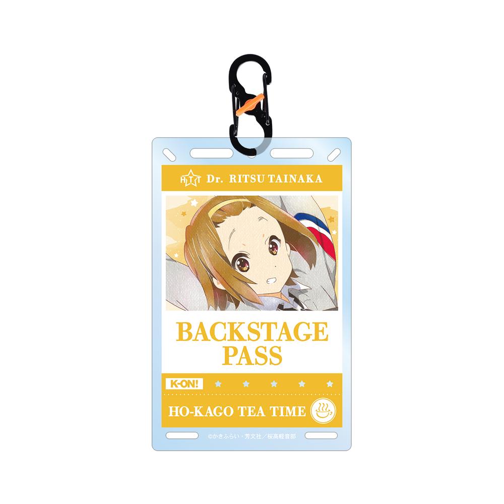 『けいおん!』田井中 律 Ani-Art aqua label バックステージパス風カラビナ付きカード型アクリルキーホルダー