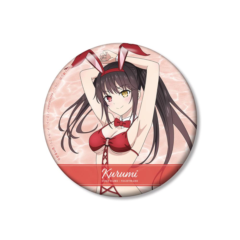 【新品】ファンタジア・リビルド オンラインくじ 缶バッジ 水着 時崎狂三 デート・ア・ライブV』描き下ろし 時崎狂三 水着バニーver