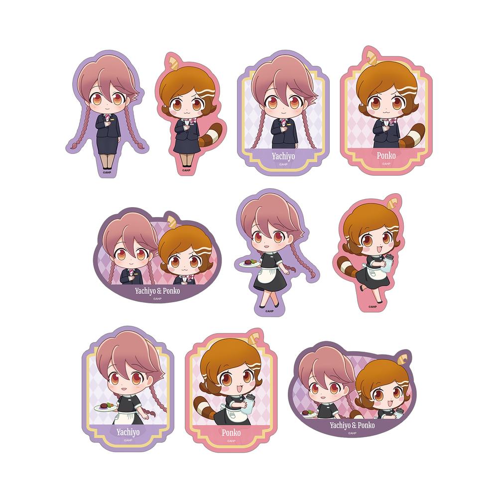 『アポカリプスホテル』トレーディング ちびキャラ ホテルモントレ制服&モーニングスタッフver. ダイカットステッカー(単位/BOX)