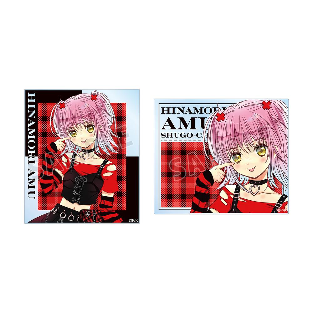 『しゅごキャラ!』PEACH-PIT先生 描き下ろし 日奈森 あむ ゴスパンクver. アクリルカード2枚セット