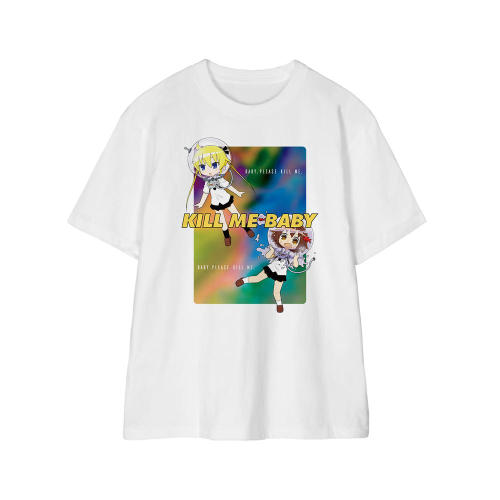 キルミーベイベー アニまるっ カヅホ先生描き下ろしTシャツリニューアル イエロー キルミーベイベー - やすな&ソーニャ Tシャツ ver.B/メンズ