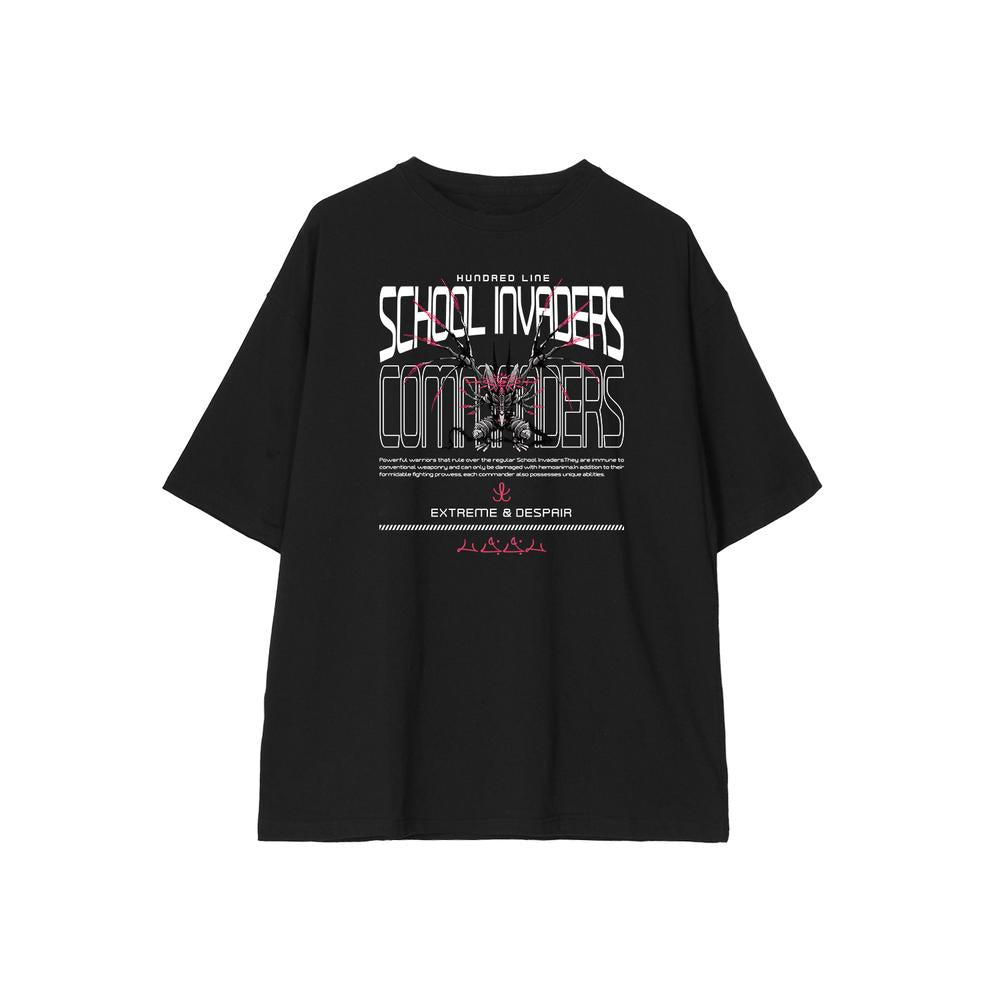 『HUNDRED LINE -最終防衛学園-』BIGシルエットTシャツ 侵校生ユニセックス【202602再販】