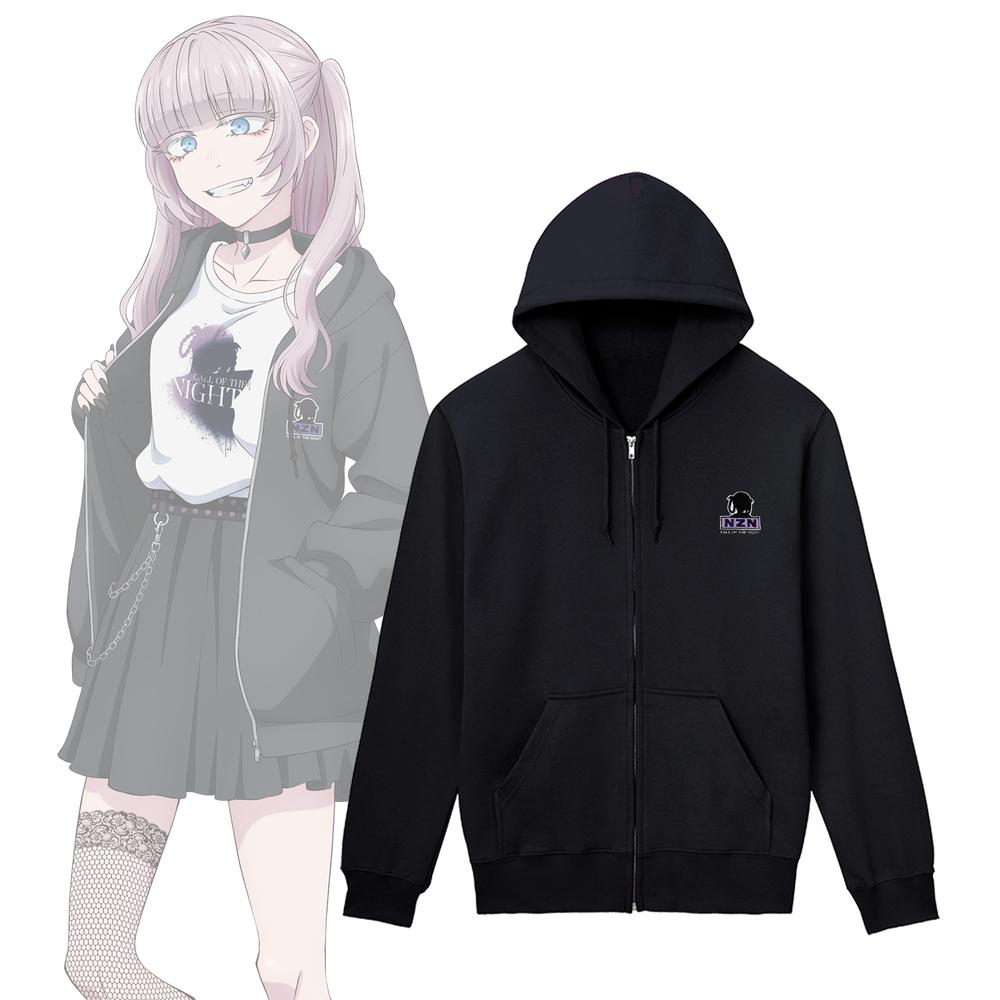 『よふかしのうた Season2』描き下ろし 七草ナズナ ストリートファッションver. フルジップフーディーユニセックス