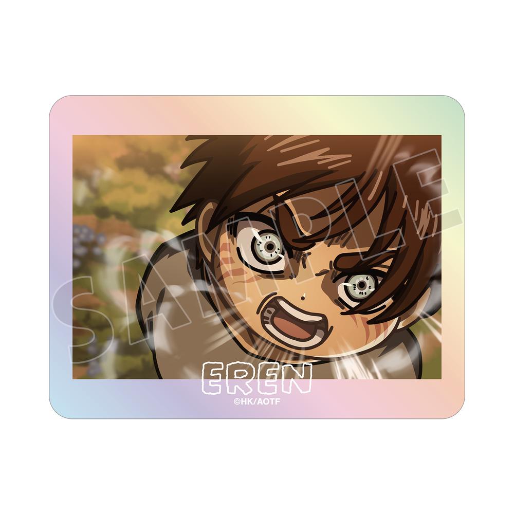 『進撃の巨人』エレン ゆるコマ オーロラステッカー