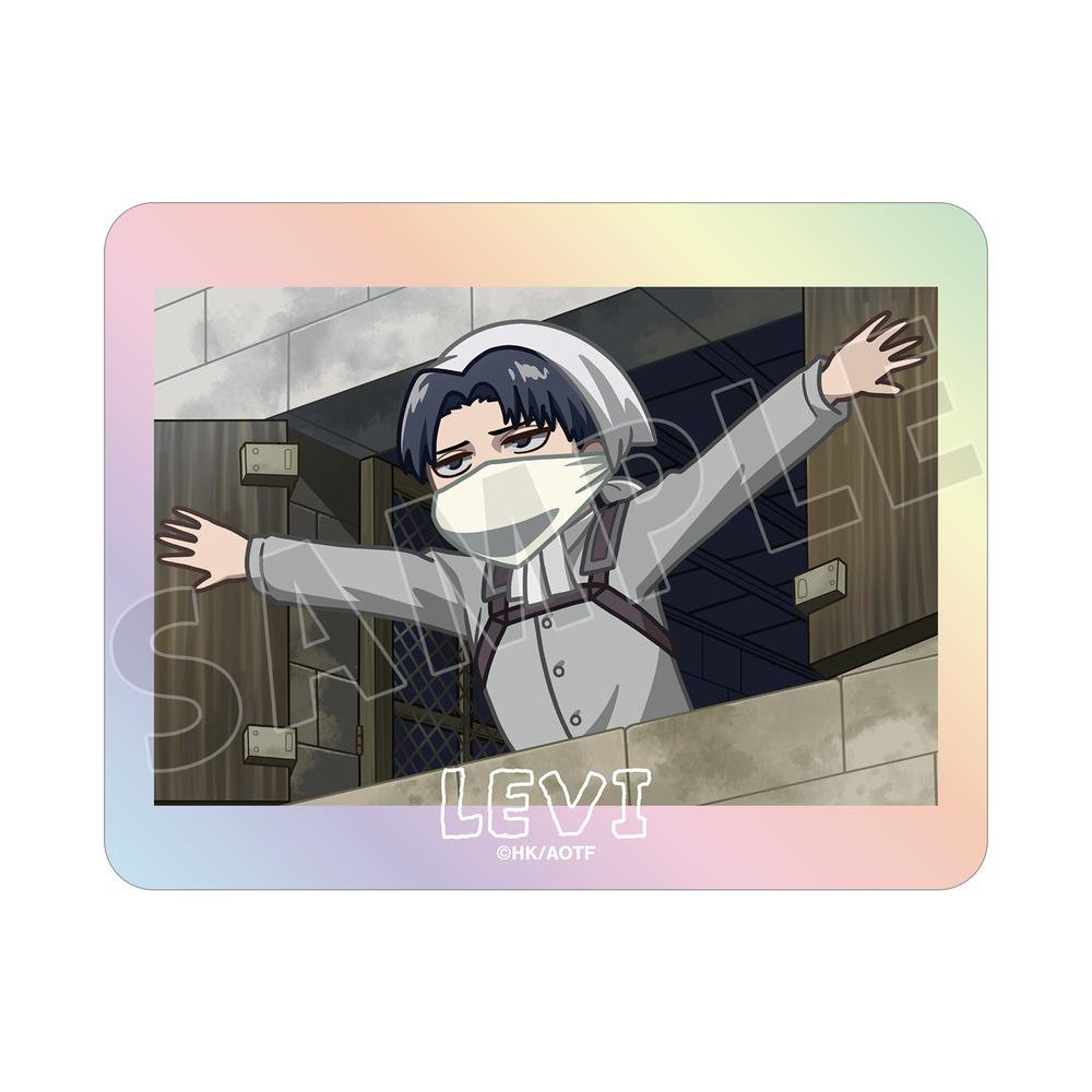 『進撃の巨人』リヴァイ ゆるコマ オーロラステッカー