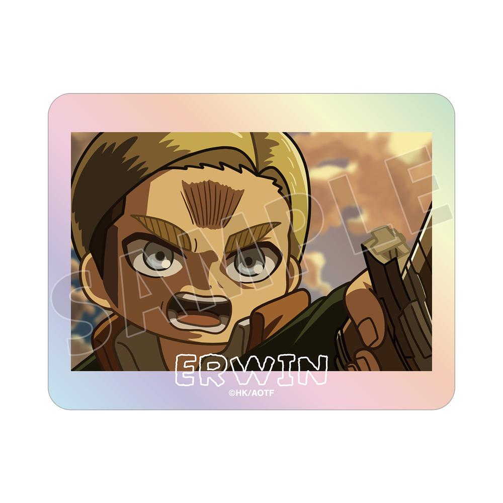『進撃の巨人』エルヴィン ゆるコマ オーロラステッカー