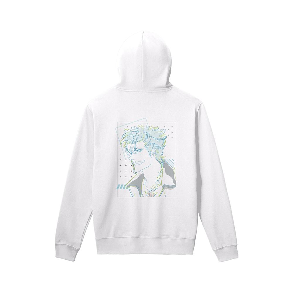 『BLEACH 千年血戦篇』グリムジョー・ジャガージャック lette-graph バックプリントパーカーユニセックス