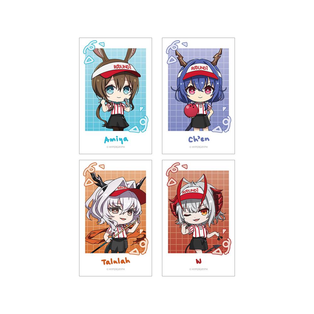 『アークナイツ【焔燼曙明/RISE FROM EMBER】』ちびキャラ アクティビティスタッフver. イラストカード4枚セット ver.A