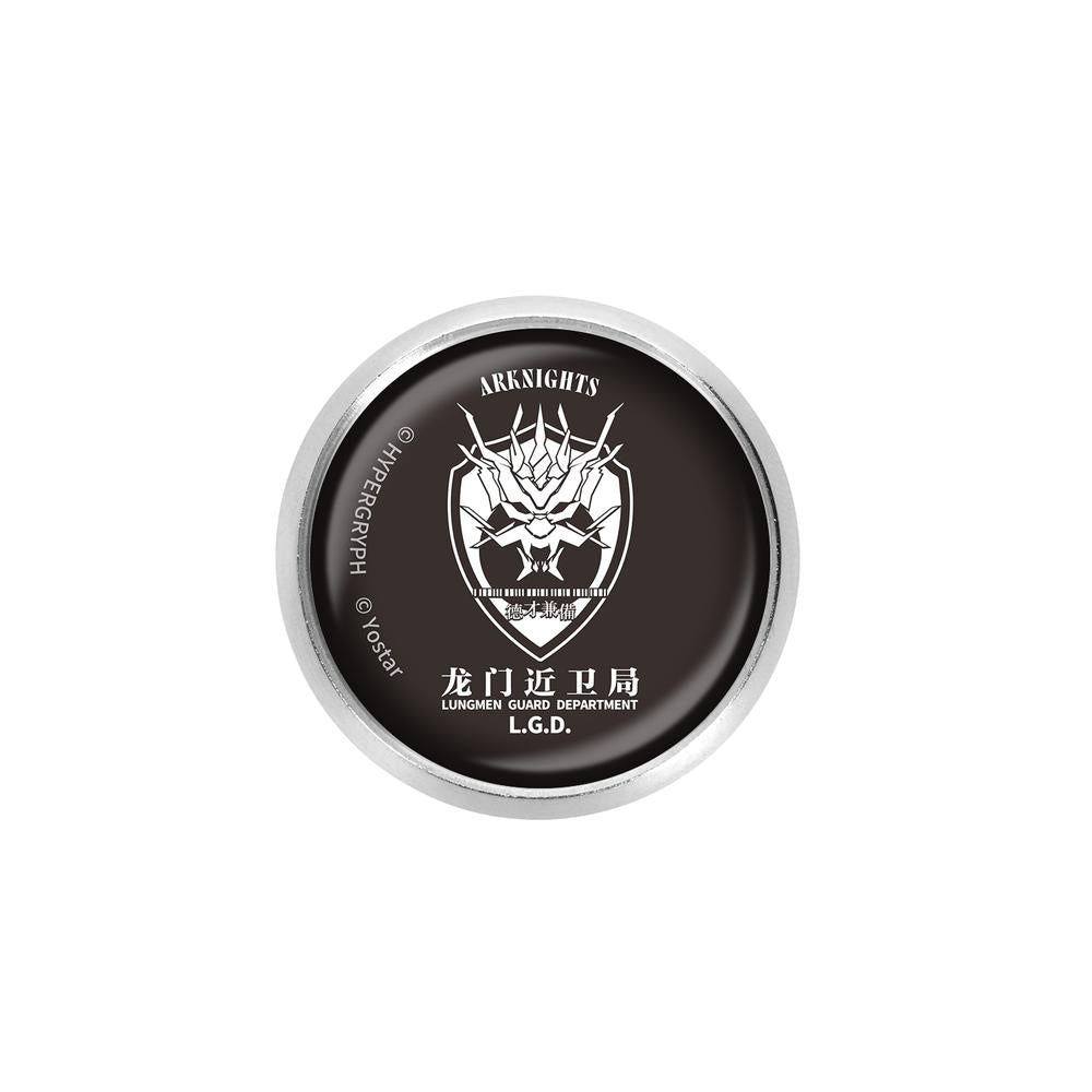 『アークナイツ』龍門近衛局 ガラスマグネットピンバッジ
