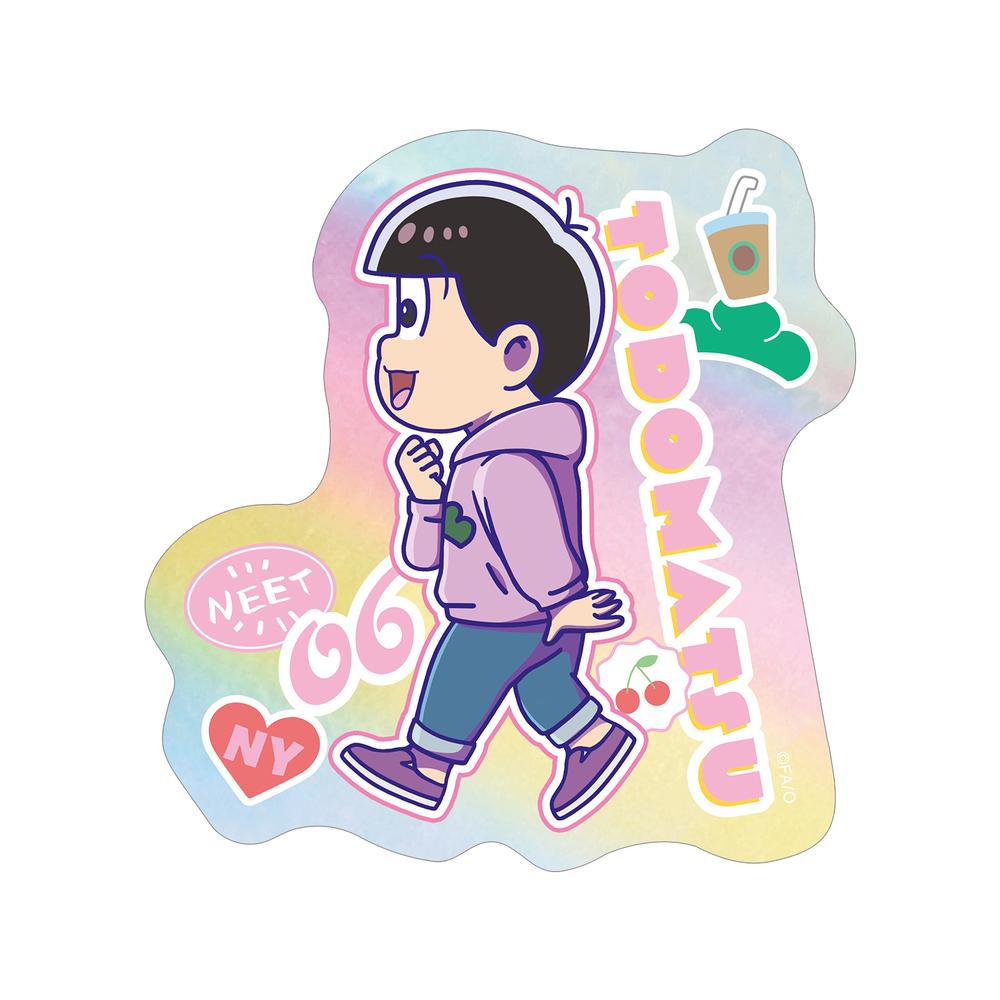 『おそ松さん』トド松 ちびとこ オーロラステッカー