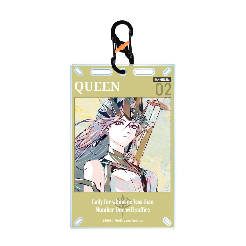 『TO BE HERO X』クイーン Ani-Art カラビナ付きカード型アクリルキーホルダー