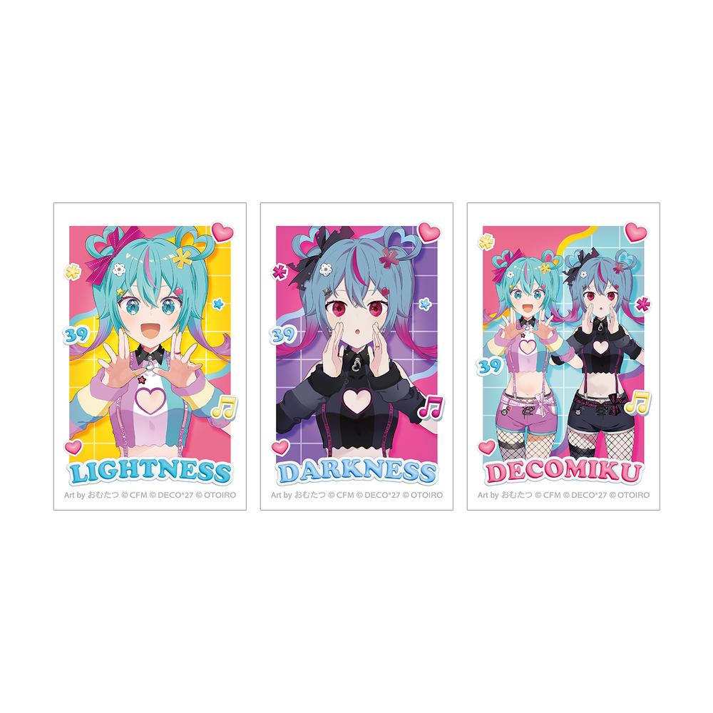 『デコミクLIVE starring 初音ミクHelloProduced by DECO*27 / OTOIRO』デコミク Art by おむたつ インスタントカメラ風イラストカード3枚セット ver.A