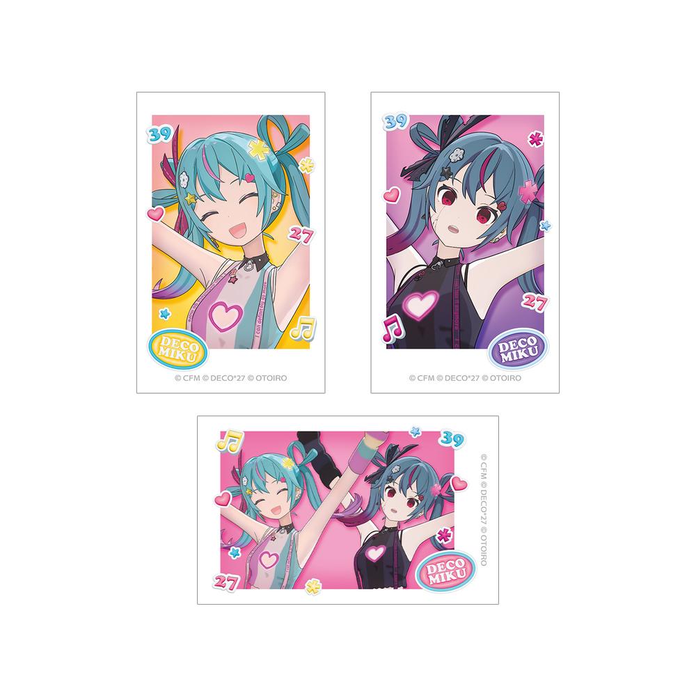『デコミクLIVE starring 初音ミクHelloProduced by DECO*27 / OTOIRO』デコミク インスタントカメラ風イラストカード3枚セット