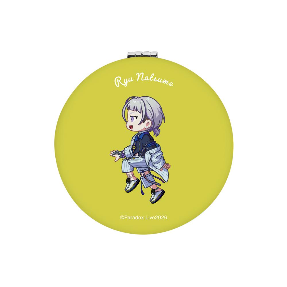 『Paradox Live』棗 リュウ ちびとこ 丸型折りたたみミラー