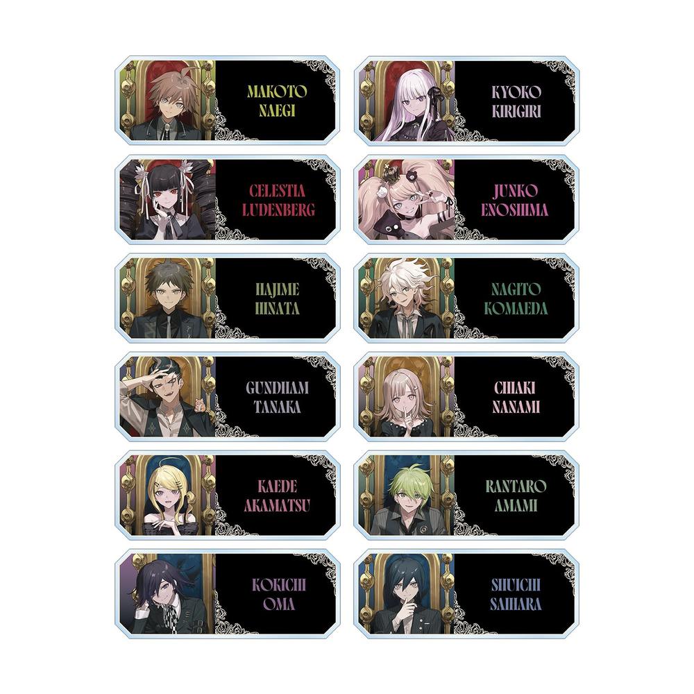 『ダンガンロンパシリーズ』およさんイラスト 玉座ver. トレーディングアクリルネームプレート(単位/BOX)