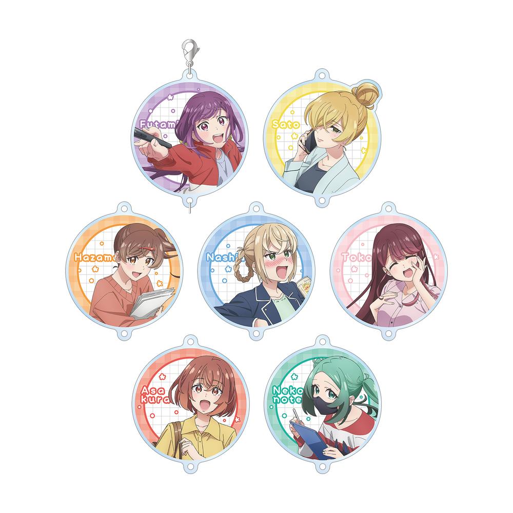 『笑顔のたえない職場です。』トレーディング笑顔のつながるアクリルキーホルダー(単位/BOX)