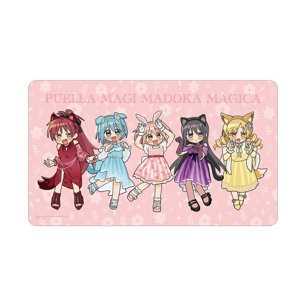 『魔法少女まどか☆マギカ』描き起こし 集合 アニマルコーデver. Art by 小津 マルチデスクマット
