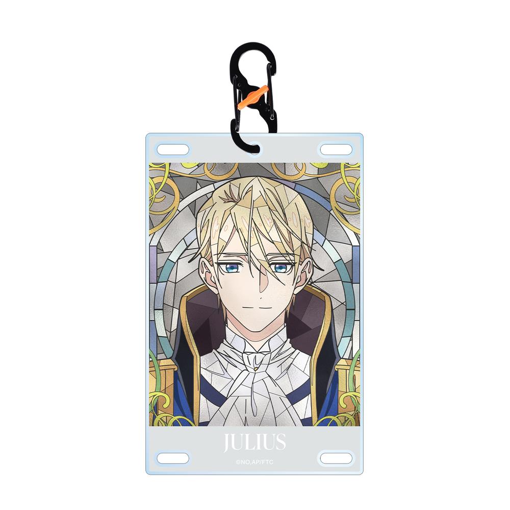 『最後にひとつだけお願いしてもよろしいでしょうか』ジュリアス Aure Glass カラビナ付きカード型アクリルキーホルダー