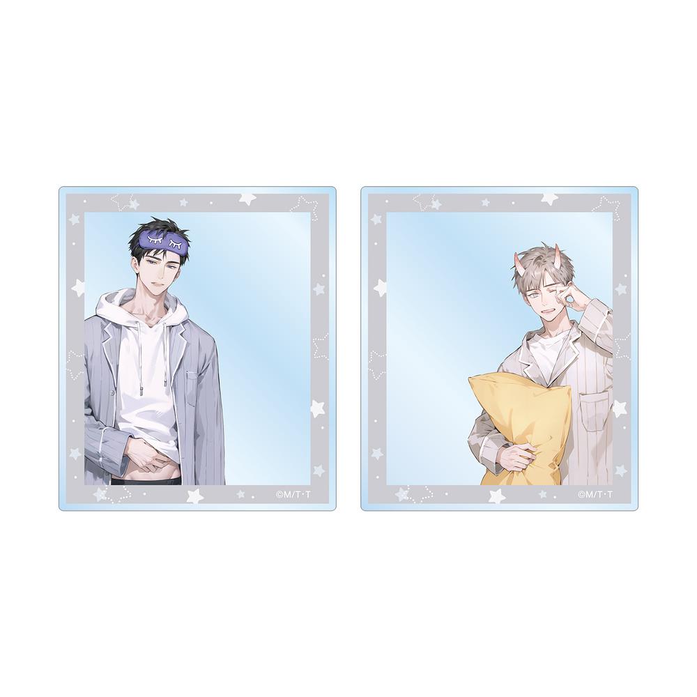 『ふれあいレッスン契約』MAE先生 描き下ろし 陸野 延賀&景山 侑 パジャマver. アクリルカード2種セット