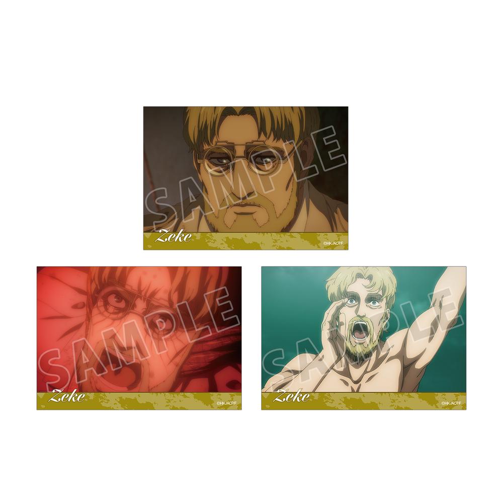 『進撃の巨人』ジーク 場面写ブロマイド3枚セット - Anime Store.JP