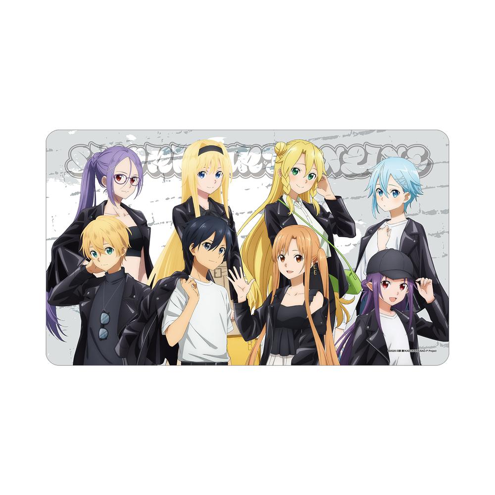 『ソードアート・オンライン』描き下ろし 集合 ライダースジャケットver. マルチデスクマット