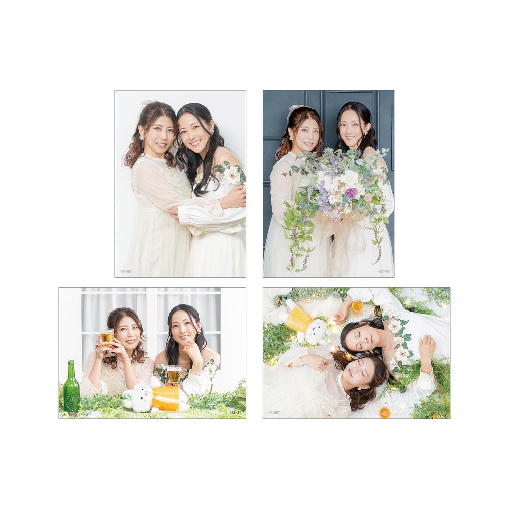 『涼子と静とおビールさん』白石涼子&伊藤静 ブロマイド4枚セット vol.2 ver.A