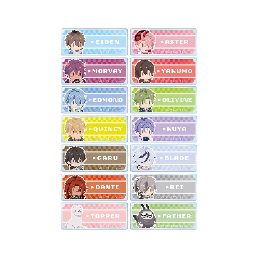 『NU: カーニバル』トレーディング ドット絵 アクリルネームプレート(単位/BOX)