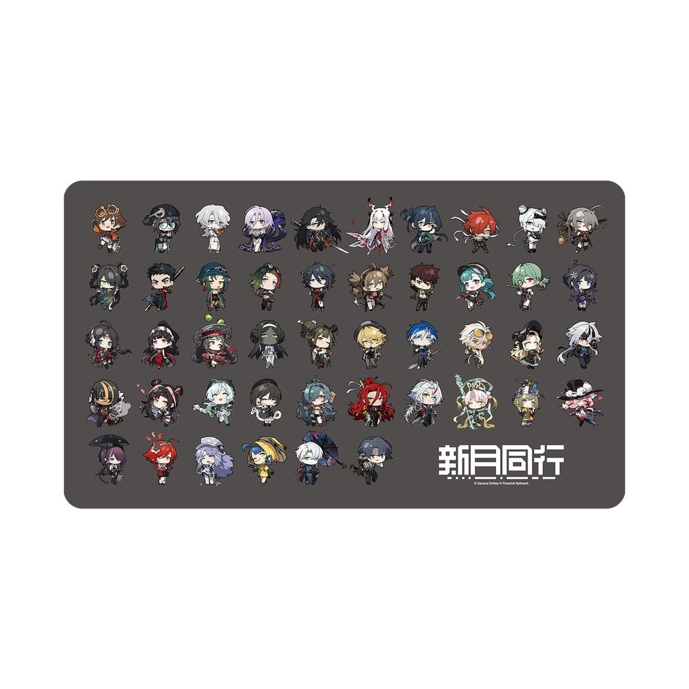 『新月同行』集合 ちびキャラ マルチデスクマット