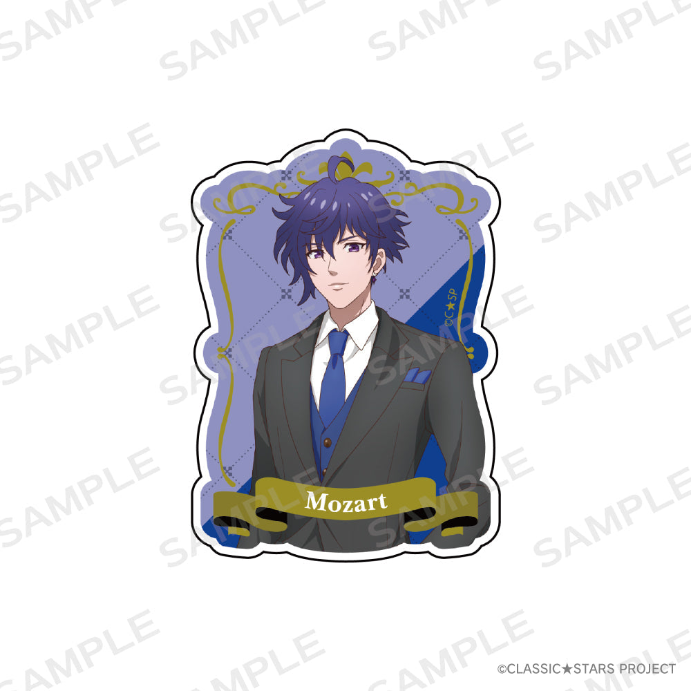 『クラシック★スターズ』ダイカットステッカー【モーツァルト】