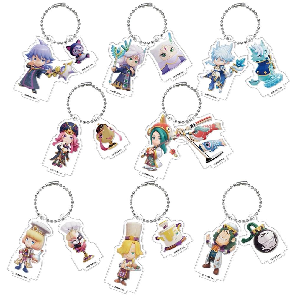 『ファンタジーライフi グルグルの竜と時をぬすむ少女』仲間キャラクタートレーディングアクリル2連キーホルダースタンド Vol.2【BOX】