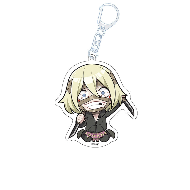 『忍者と極道』ぺたん娘アクリルキーホルダー ガムテ