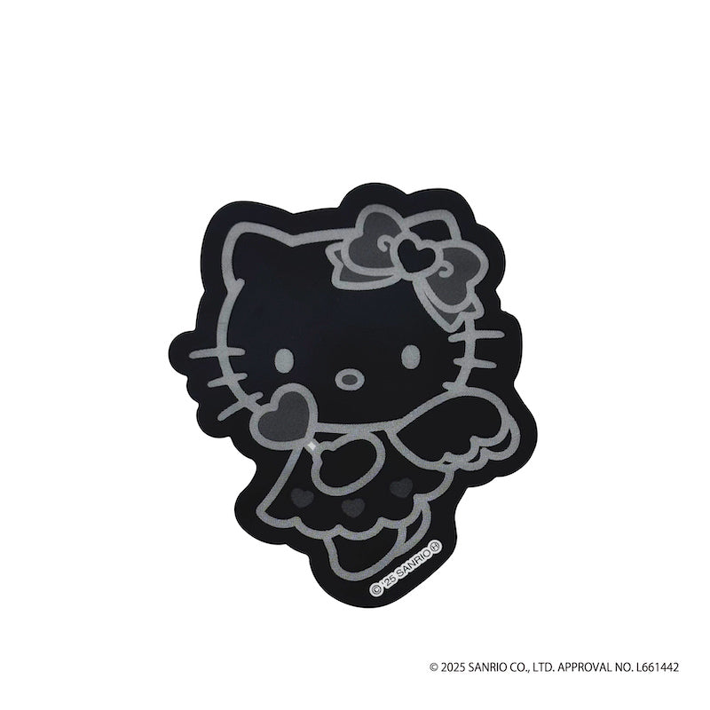 『HELLO KITTY BLACK ANGEL』ハローキティ ダイカットステッカー ブラック【202510再販】