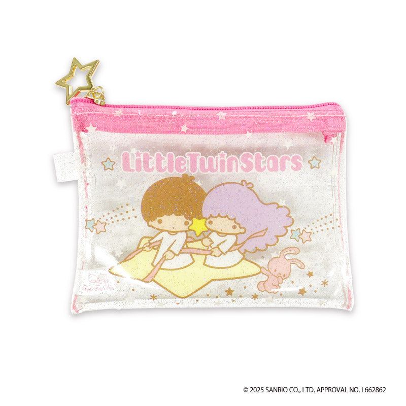 『リトルツインスターズ Wish Core』ミニクリアポーチ ほしぞら
