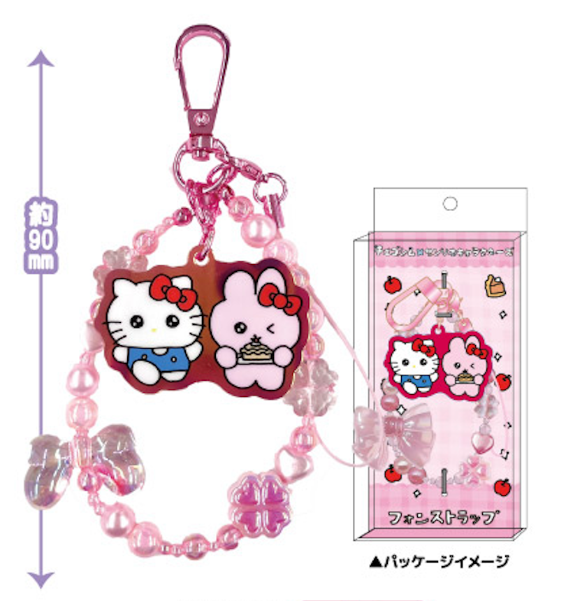 『チェゴシム×サンリオキャラクターズ』フォンストラップ ピンク