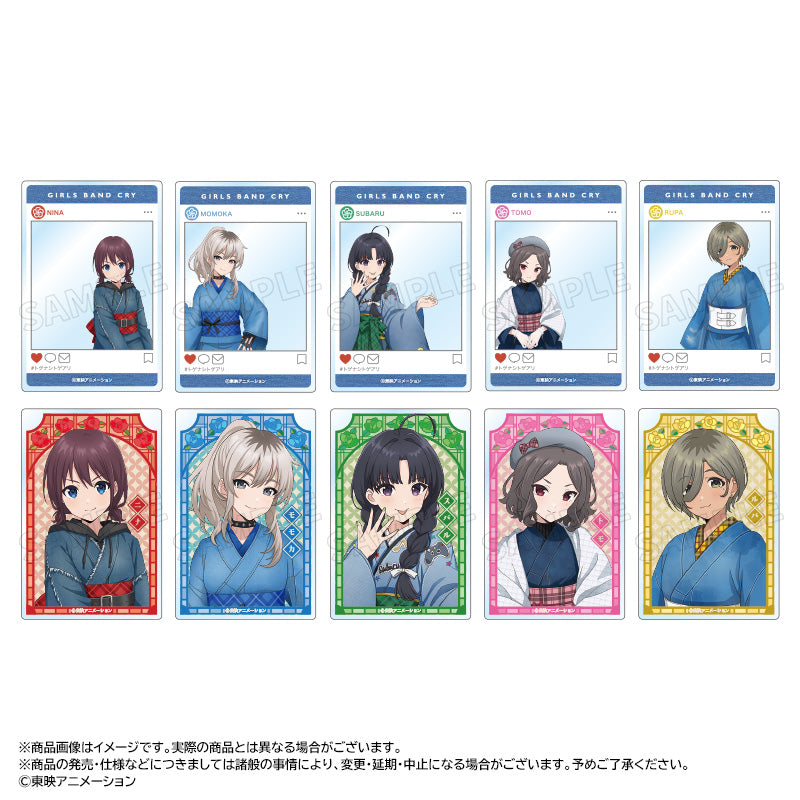 『ガールズバンドクライ』描き下ろし和装デニムver. トレーディングアクリルカード【BOX】