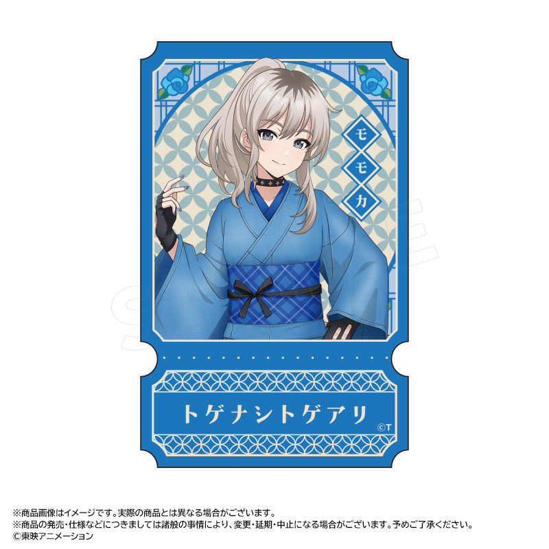 『ガールズバンドクライ』描き下ろし和装デニムver. ダイカットステッカー B 河原木 桃香