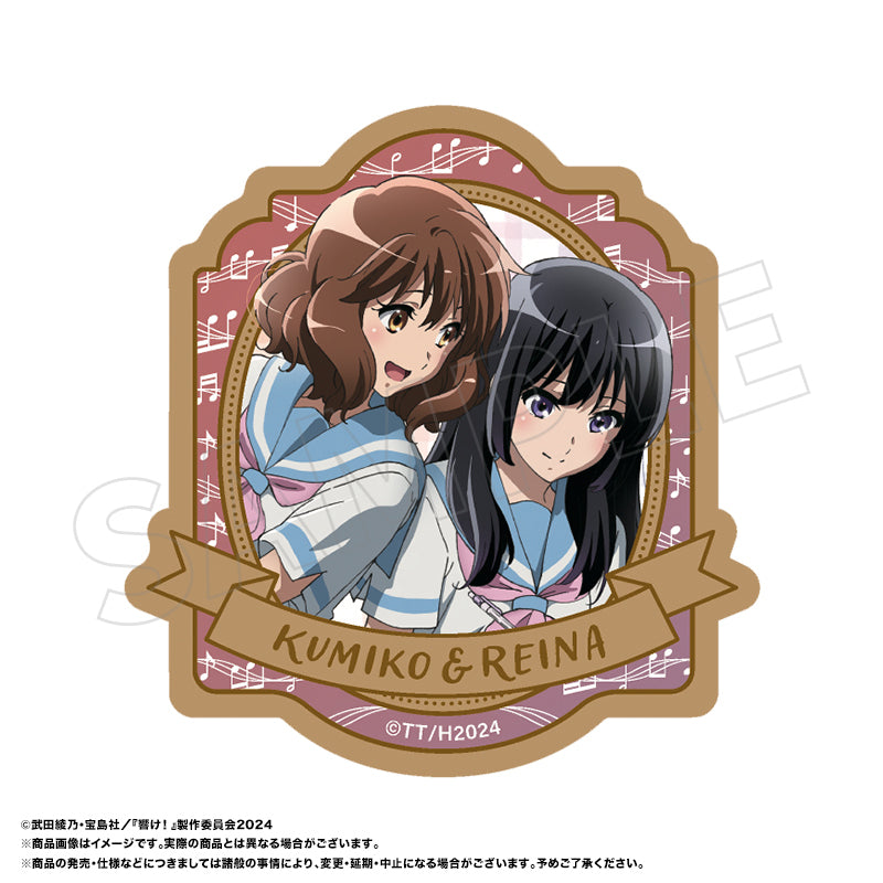 『最終楽章 響け!ユーフォニアム』木製バッジ C 久美子&麗奈(夏制服)
