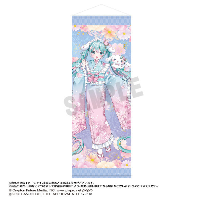 『初音ミク×シナモロール夢桜ver.』BIGタペストリー A