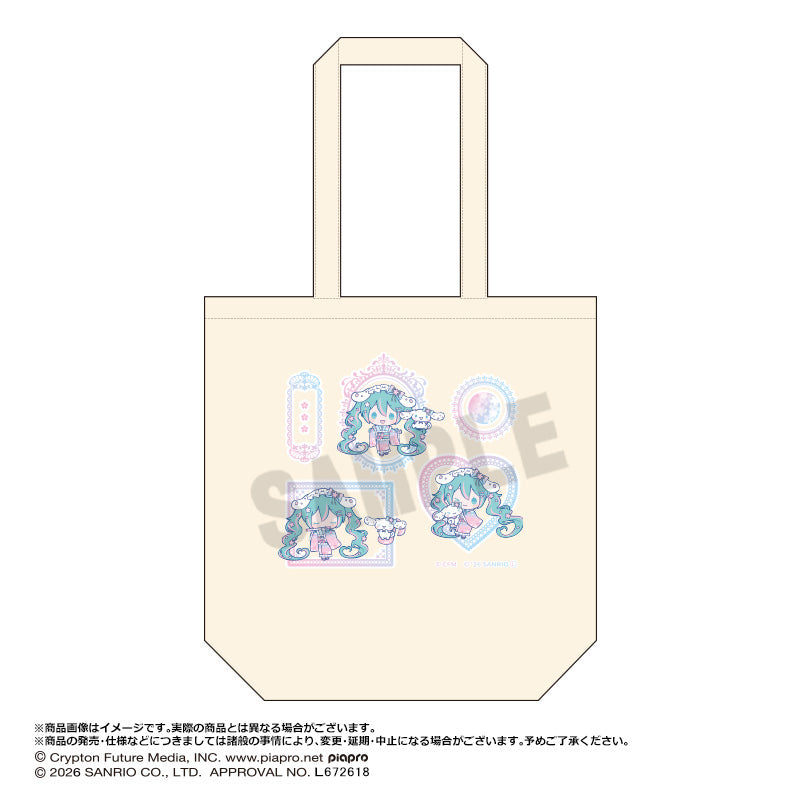 『初音ミク×シナモロール夢桜ver.』トートバッグ B